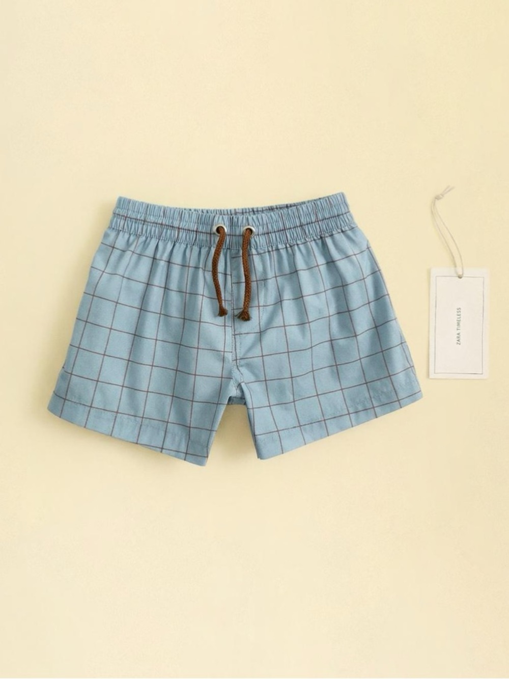 ZARA TIMELESS - CHECKERED SWIM SHORTS